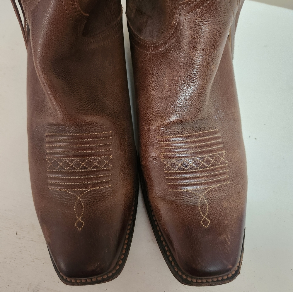 Ariat over the knee Tallulah prairie brown snip toe fashion boots
